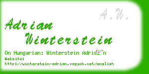 adrian winterstein business card